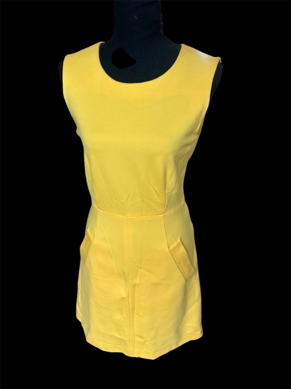 Diane Von Furstenberg Sleeveless Yellow Shift Dress